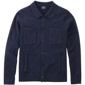 OLYMP Casual Breisel, Overshirt, Marineblauw