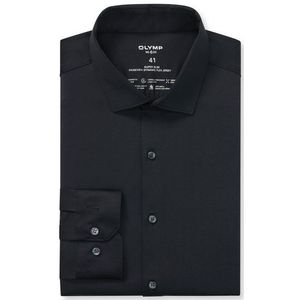 Olymp - no6 - Overhemd - Zwart - Lange Mouw