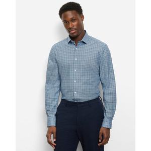 OLYMP Level Five 24/Seven Overhemd, body fit, Modern Kent, Bleu