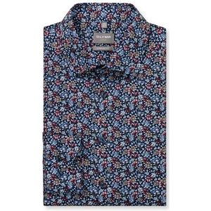 OLYMP - Luxor - Overhemd - Marineblauw - Comfort Fit