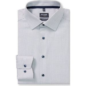 OLYMP Luxor 24/Seven Overhemd, modern fit, New Kent, Grijsgroen
