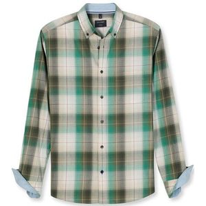 OLYMP Casual Overhemd, regular fit, Button-down, Groen