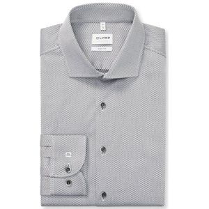 OLYMP - Level Five - Overhemd - Antraciet - Body Fit