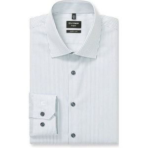 OLYMP No. Six Overhemd, super slim, New York Kent, Bleu