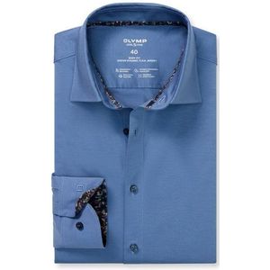 OLYMP Level Five 24/Seven Overhemd, body fit, New York Kent, Neurenbergs Blauw