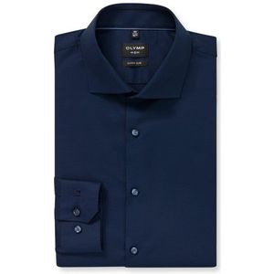 OLYMP No. Six Overhemd, super slim, Royal Kent, Marineblauw