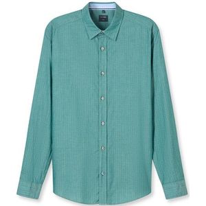 OLYMP Casual Overhemd, regular fit, Kent, Smaragdgroen