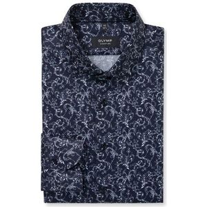 OLYMP SIGNATURE Overhemd, tailored fit, SIGNATURE Kent, Nachtblauw