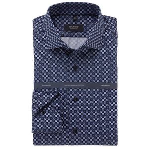 OLYMP SIGNATURE Overhemd, tailored fit, SIGNATURE Kent, Nachtblauw
