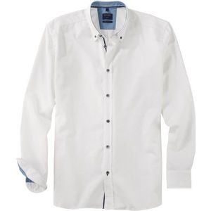 OLYMP Casual Overhemd, regular fit, Button-down, Wit