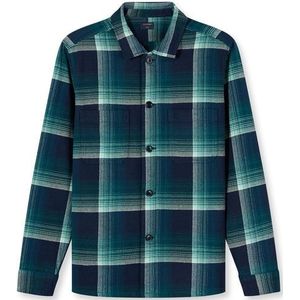 OLYMP Casual Overhemd, Overshirt, Kent, Smaragdgroen