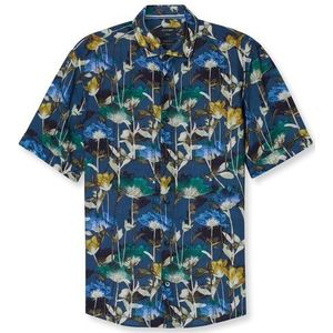 OLYMP Casual Overhemd, regular fit, Kent, Marineblauw