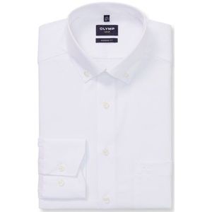 OLYMP Luxor Overhemd, modern fit, Button-down, Wit