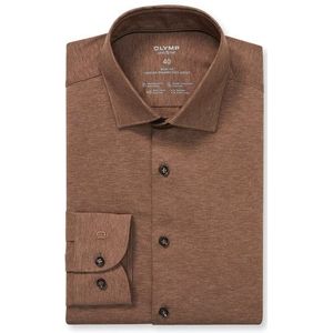OLYMP - Level Five 24/Seven - Overhemd - Bruin - Body Fit - Kent