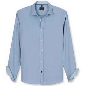 OLYMP Casual Overhemd, regular fit, Kent, Bleu