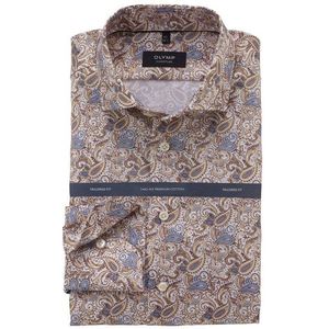 OLYMP SIGNATURE Overhemd, tailored fit, SIGNATURE Kent, Beige
