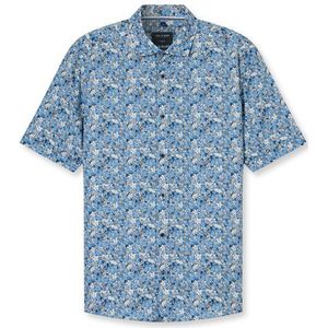 OLYMP Casual Overhemd, regular fit, Kent, Marineblauw
