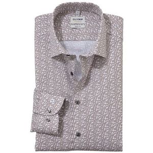 OLYMP Level Five Overhemd, body fit, New York Kent, Caramel