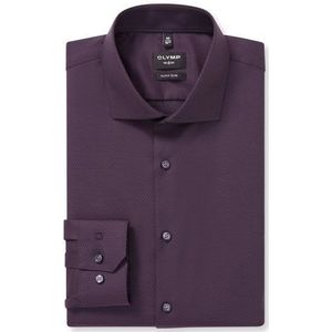 OLYMP No. Six Overhemd, super slim, Royal Kent, Aubergine