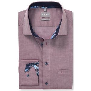 OLYMP - Luxor - Overhemd - Bordeauxrood - Comfort Fit