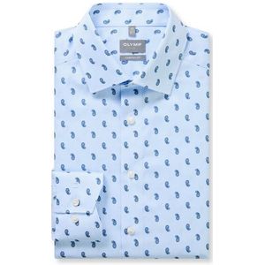 OLYMP Luxor 24/Seven Overhemd, comfort fit, New Kent, Bleu