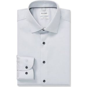 OLYMP Level Five Overhemd, body fit, New York Kent, Zilvergrijs