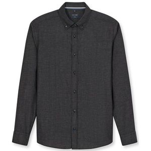 OLYMP Casual Overhemd, regular fit, Button-down, Zwart