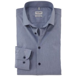 OLYMP Level Five Overhemd, body fit, Modern Kent, Marineblauw