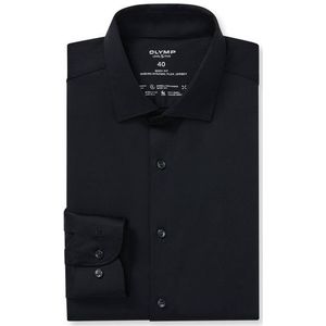 OLYMP Level Five 24/Seven Overhemd, body fit, Modern Kent, Zwart