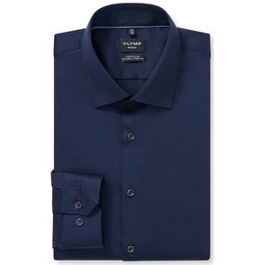 OLYMP No. Six Overhemd, super slim, New York Kent, Marineblauw