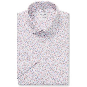 OLYMP Level Five Overhemd, body fit, Modern Kent, Koraal