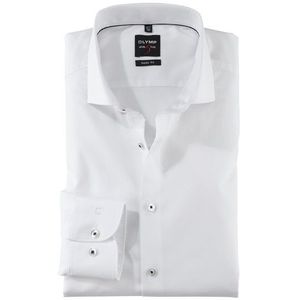 OLYMP Level Five Overhemd, body fit, Royal Kent, Wit