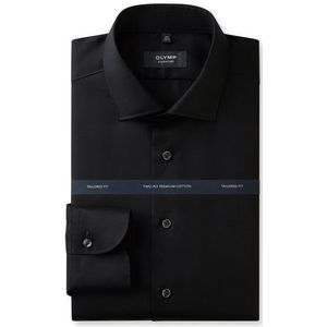 OLYMP SIGNATURE Overhemd, tailored fit, SIGNATURE Kent, Zwart