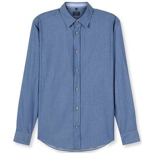 OLYMP Casual Overhemd, regular fit, Kent, Marineblauw