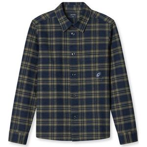 OLYMP Casual Overhemd, Overshirt, Kent, Groen