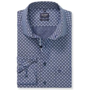 OLYMP Luxor Overhemd, modern fit, Global Kent, Marineblauw
