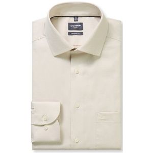 OLYMP Luxor Overhemd, modern fit, Global Kent, Natuur