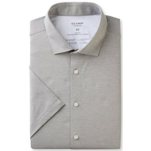 OLYMP Level Five 24/Seven Overhemd, body fit, Modern Kent, Grijsgroen