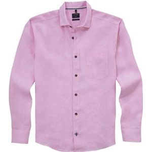 OLYMP Casual Overhemd, regular fit, Kent, Lichtroze