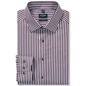 OLYMP Luxor Overhemd, modern fit, New Kent, Aubergine
