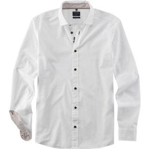 OLYMP Casual Overhemd, regular fit, Kent, Wit
