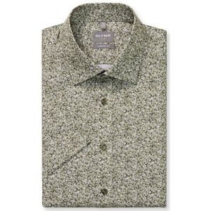 OLYMP Luxor Overhemd, comfort fit, New Kent, Olijfgroen