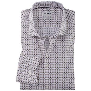 OLYMP Level Five Overhemd, body fit, Modern Kent, Natuur