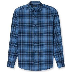 OLYMP Casual Overhemd, regular fit, Kent, Blauw