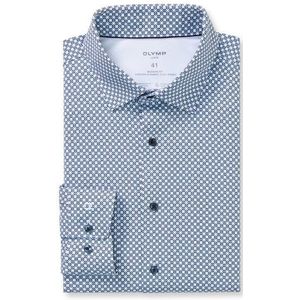 OLYMP Luxor 24/Seven Overhemd, modern fit, New Kent, Bleu
