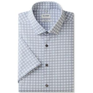 OLYMP Level Five 24/Seven Overhemd, body fit, Modern Kent, Marineblauw