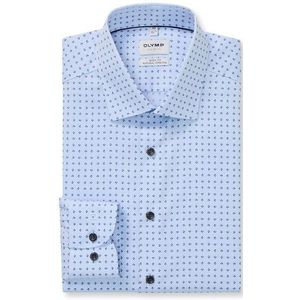 OLYMP Level Five Overhemd, body fit, New York Kent, Bleu