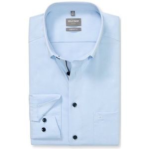 OLYMP - Luxor - Overhemd - Lichtblauw - Comfort Fit - Strijkvrij