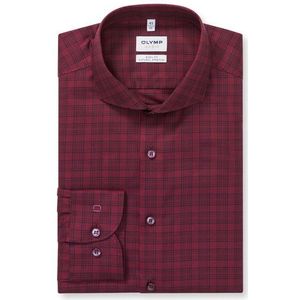 OLYMP - Level Five - Overhemd - Bordeauxrood - Body Fit - Cutaway