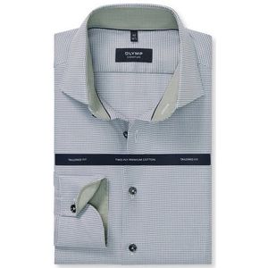 OLYMP SIGNATURE Overhemd, tailored fit, SIGNATURE Kent, Grijsgroen